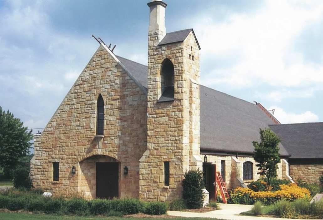 Close up of steeple repair